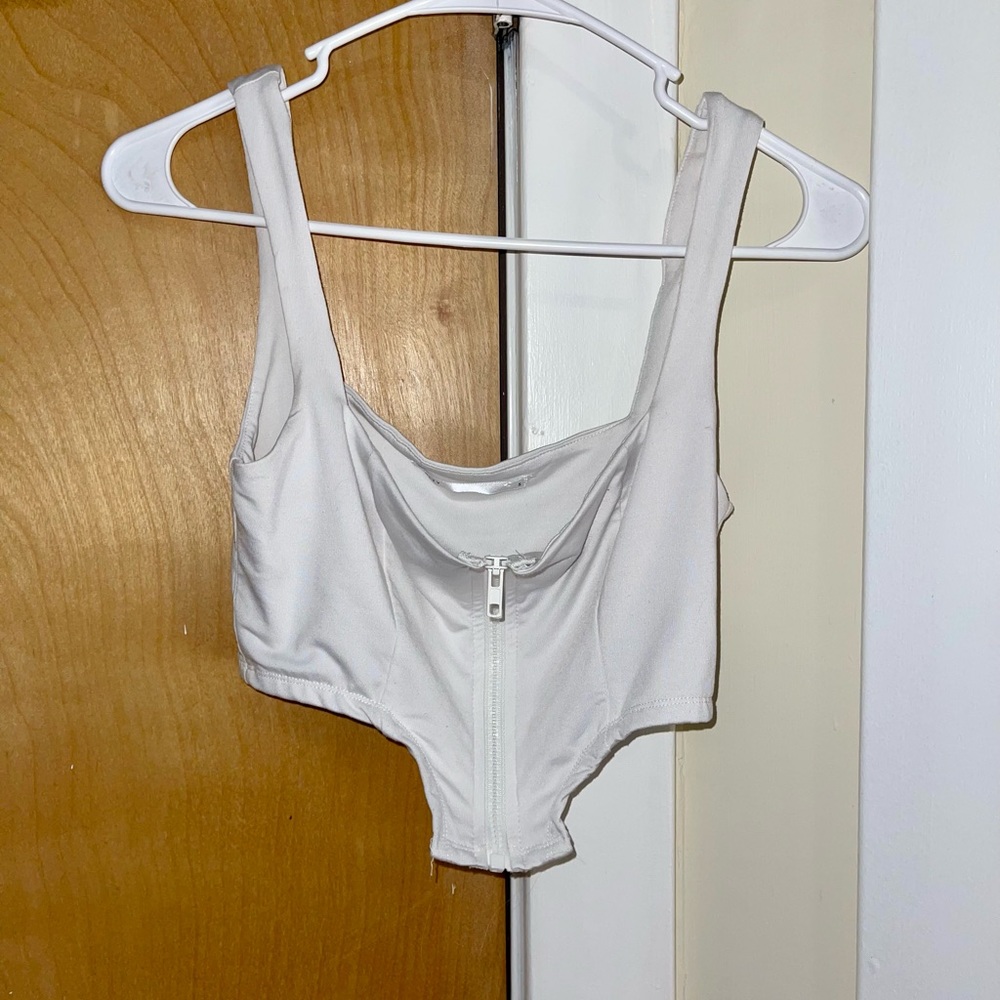 Asymmetrical Zip Up Tank